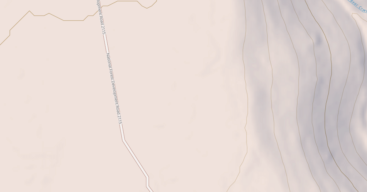 Map preview of USFS National Forest System Roads {6F9EFEA9-B4EA-4031-9EA3-3D37656D2E8F}