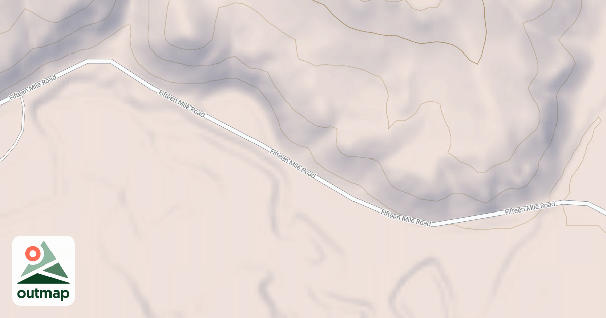 Map of FIFTEEN MILE