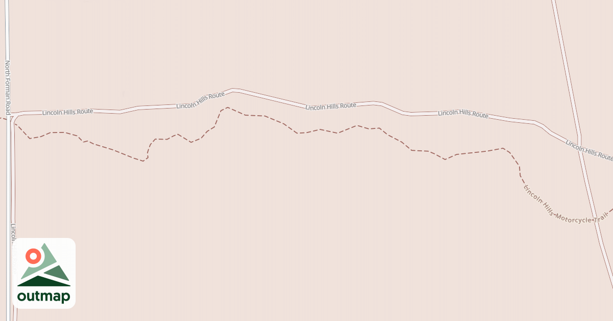 Map of Lincoln Hills Motorcycle Trail