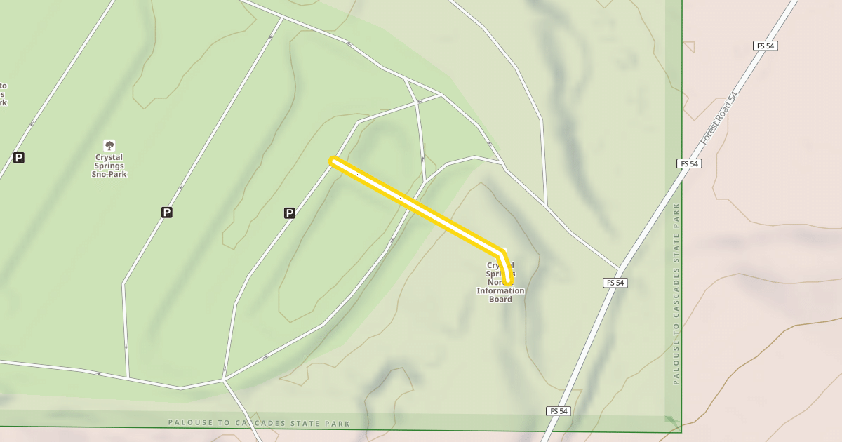 Map preview of Skier's exit
