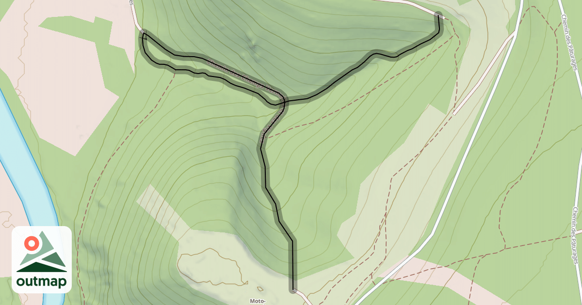Map of Chemin des Champs Vermolles et des Vignes