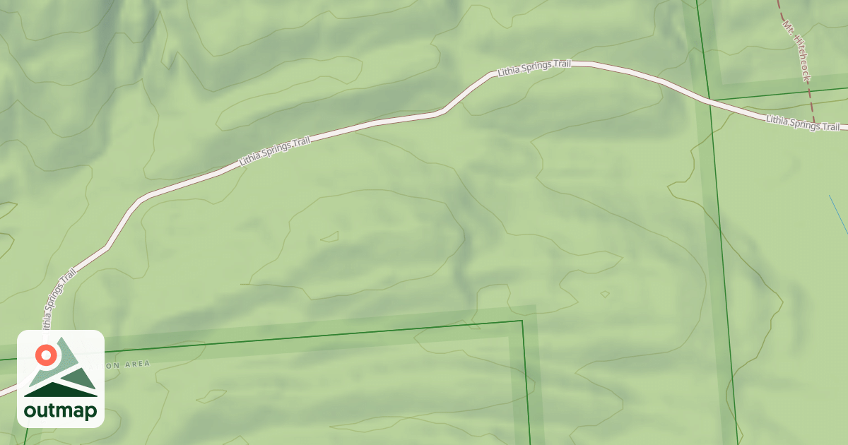 Map of Lithia Springs Trail