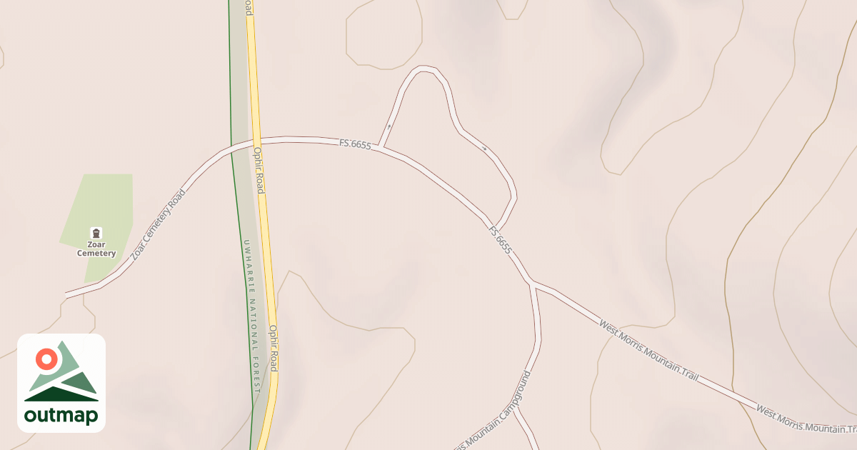 Map of WEST MORRIS MT.
