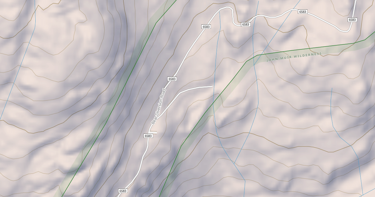 Map preview of Bear Diversion Ohv Route T2