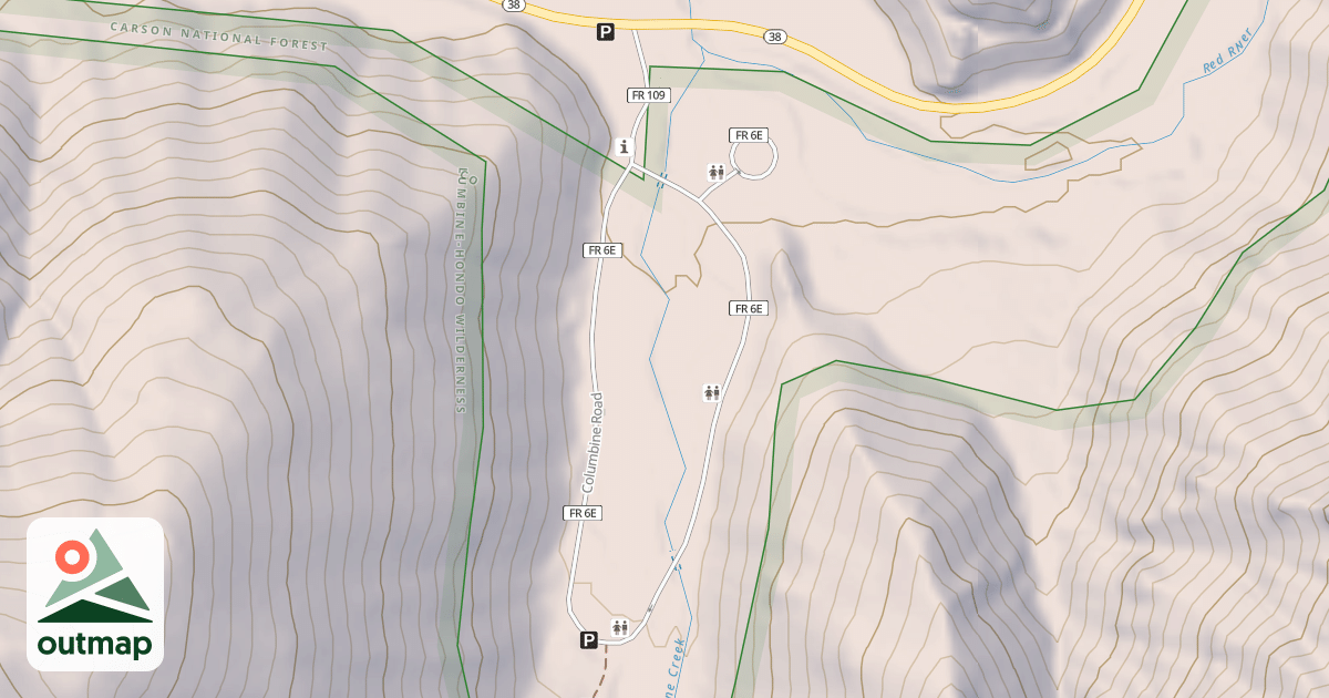 Map of COLUMBINE