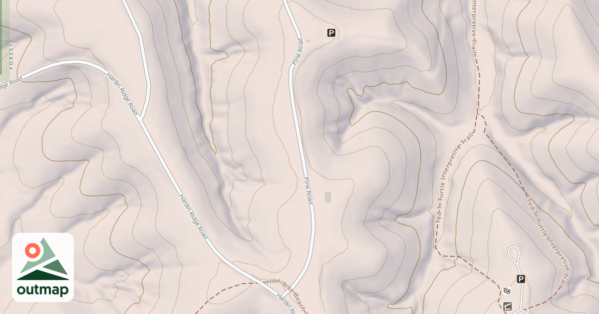 Map of PINE - 1ST LOOP