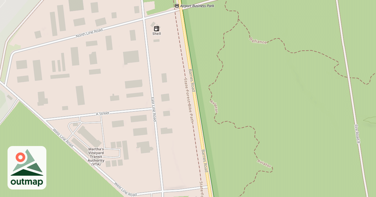 Map of Correllus Bike Path