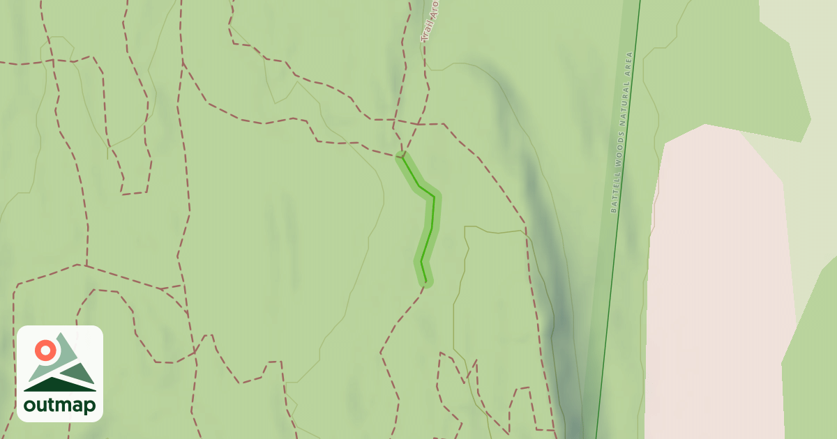 Map of Trail Around Middlebury
