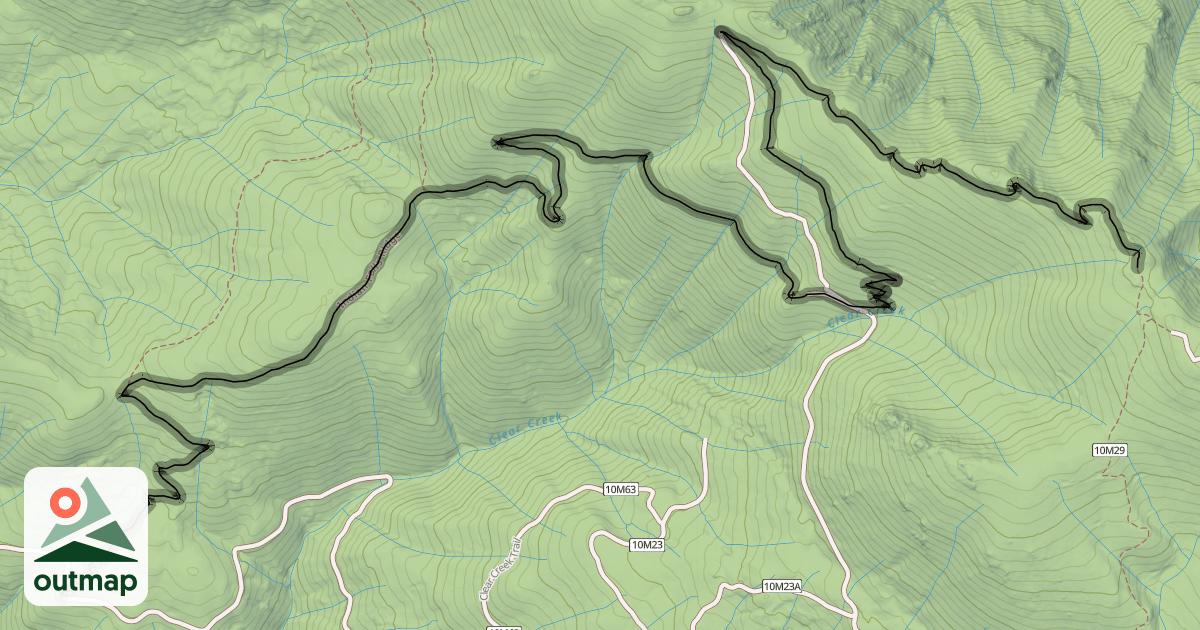 Map of Indian Falls Ridge