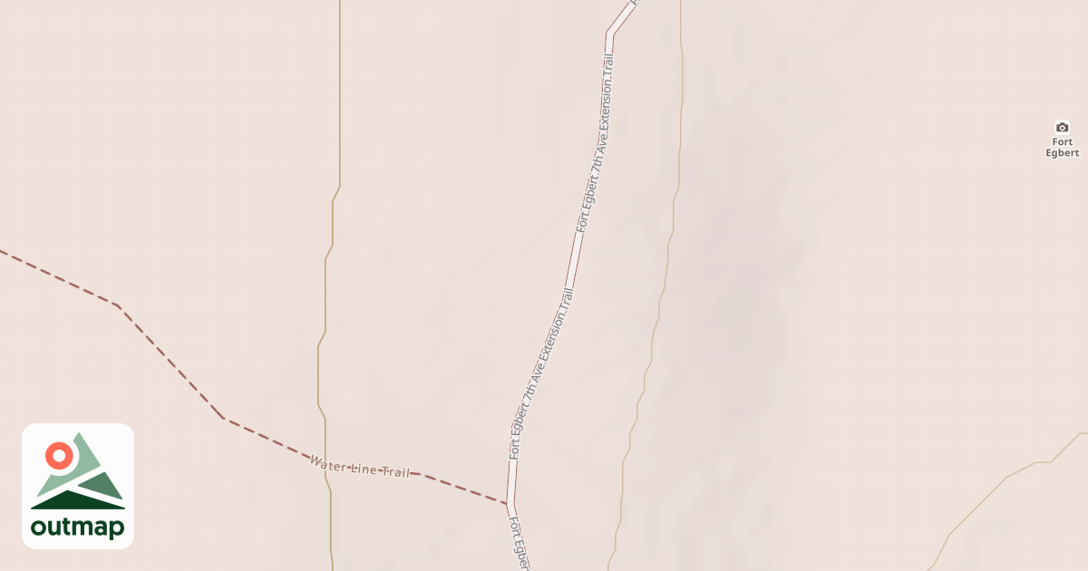 Map of Fort Egbert 7th Ave Extension Trail