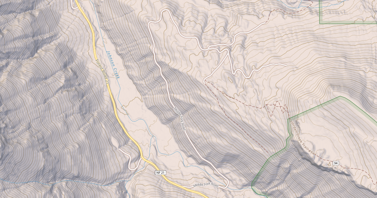 Map preview of MIDDLE FORK