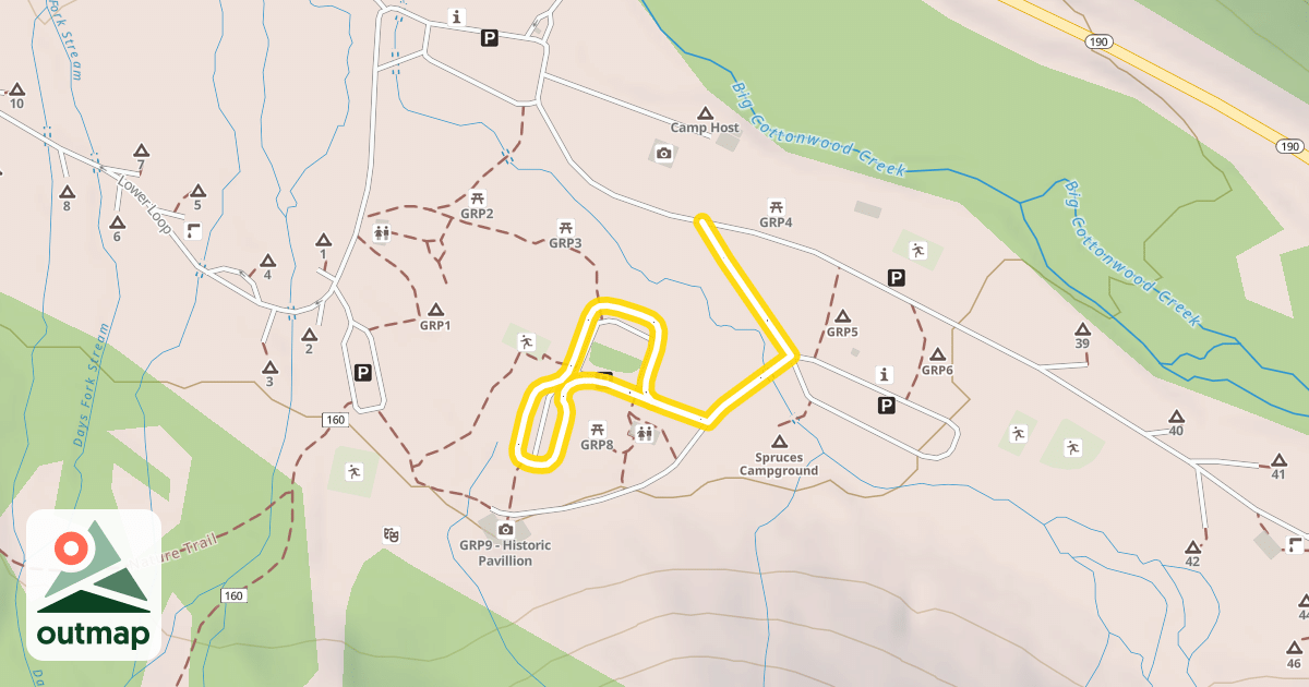 Map of Pavilion Loops