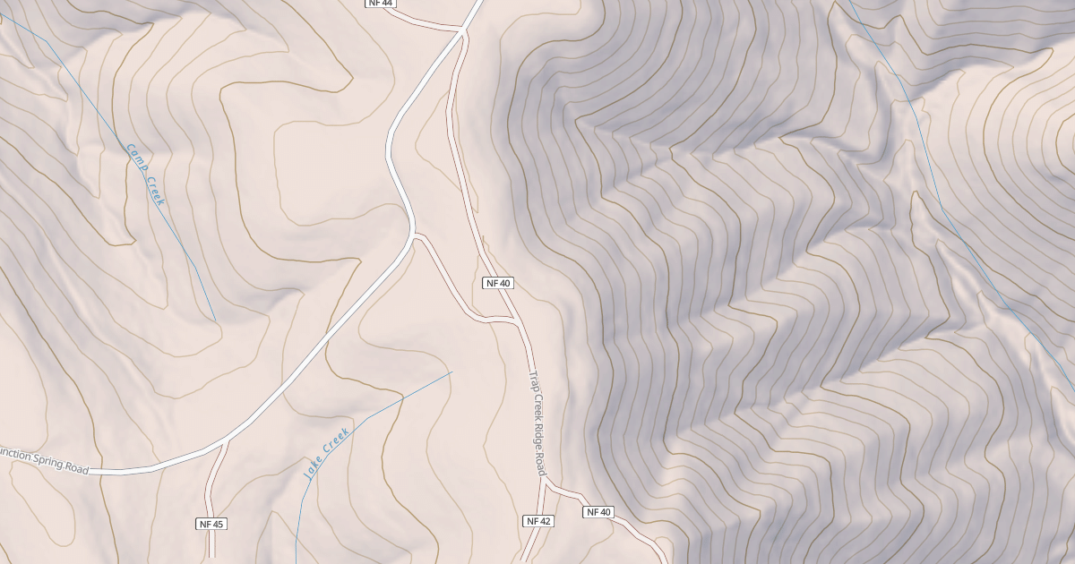 Map preview of TRAP CR. RDG.