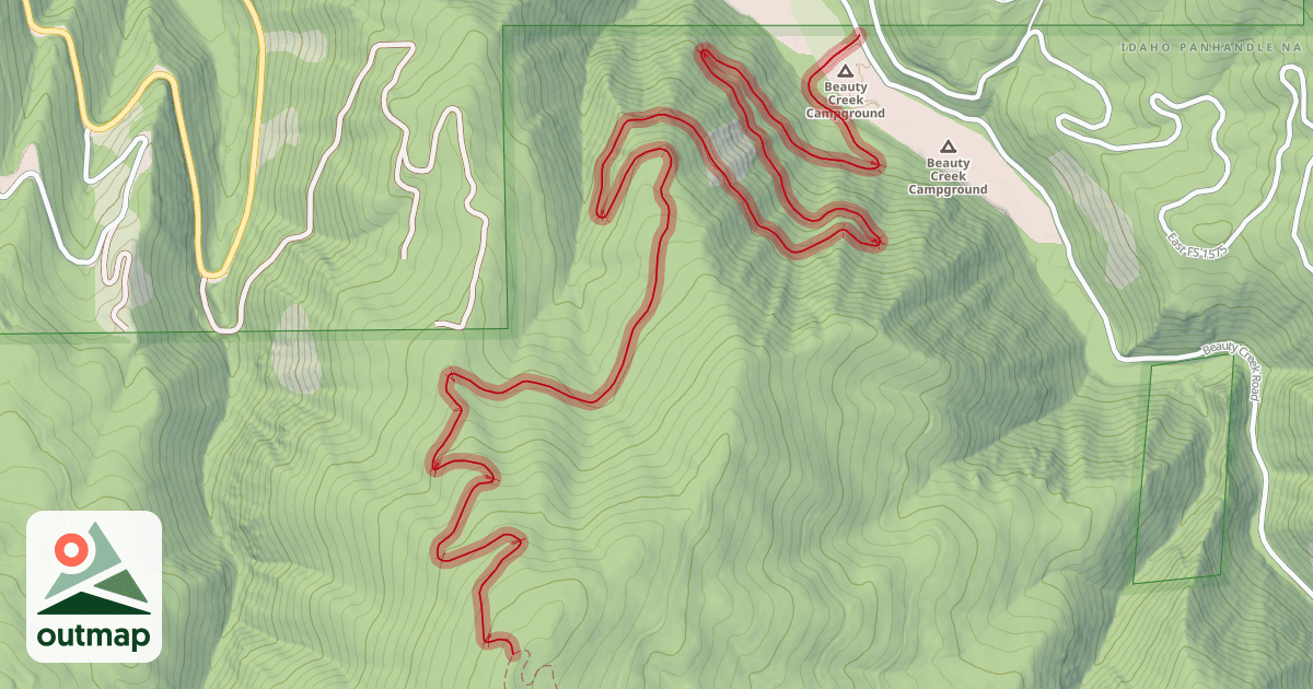 Map of Caribou Ridge