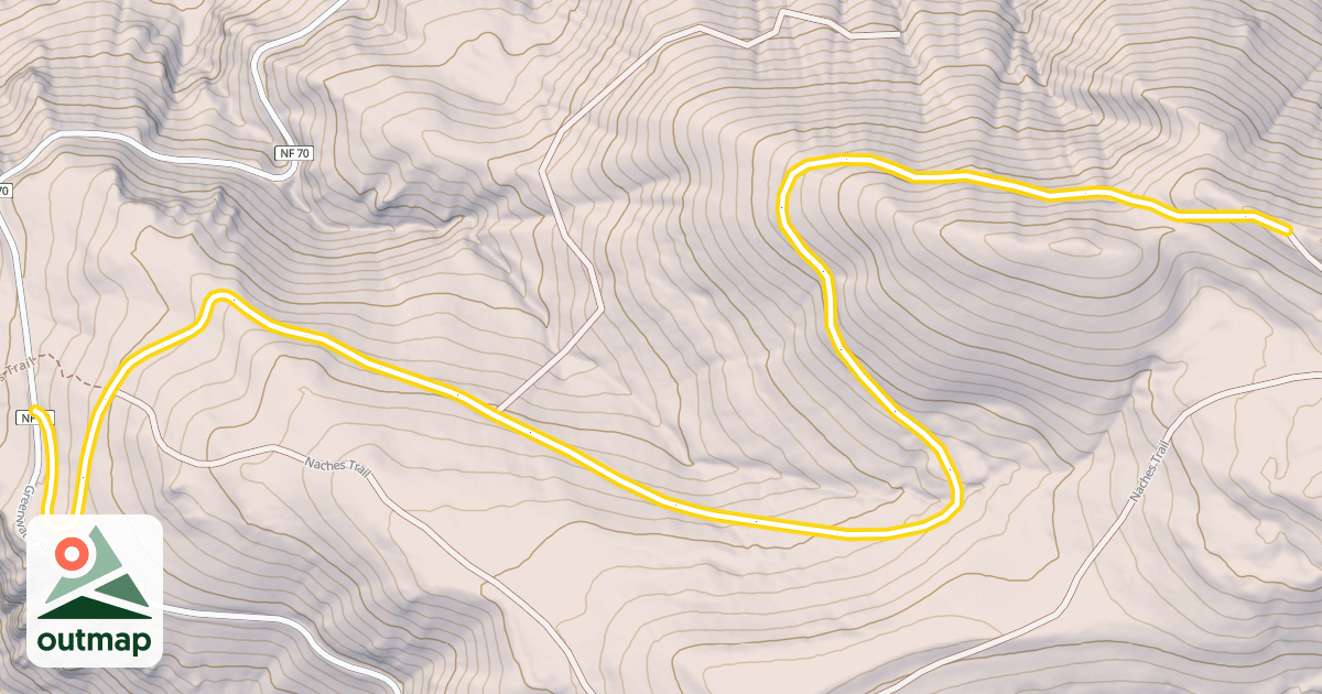 Map of Forest Road 7065