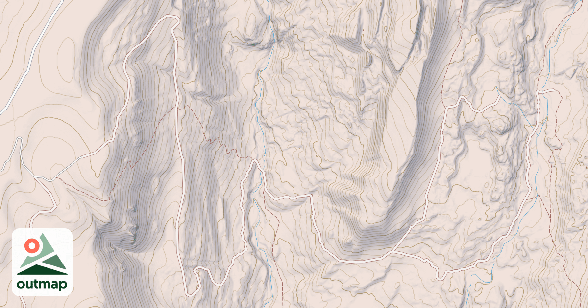 Map of MAIN PAINTROCK