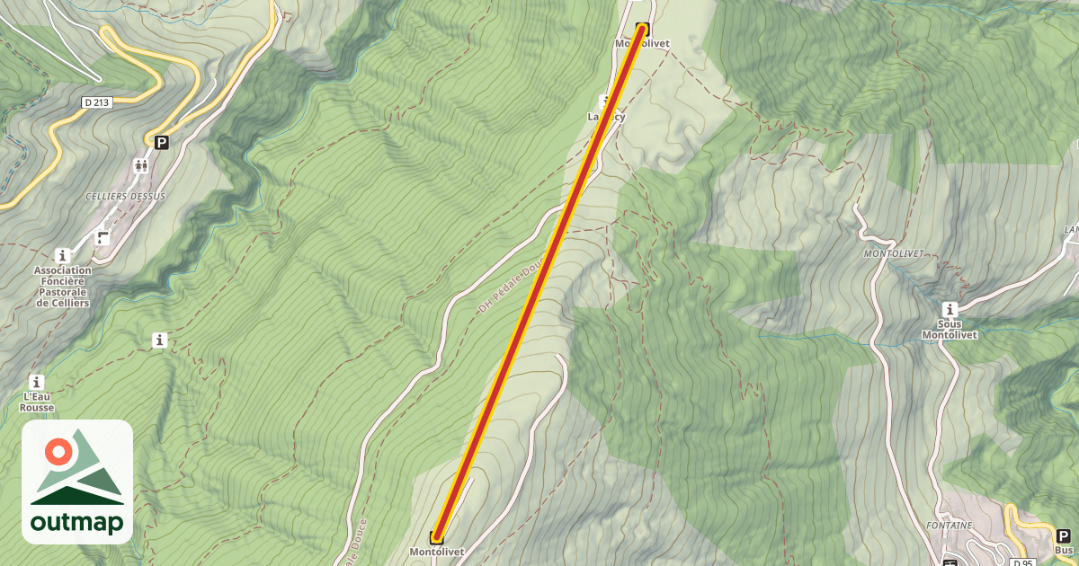 Map of Montolivet