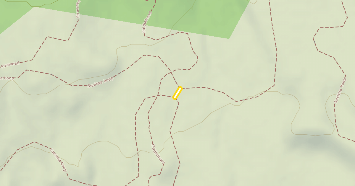 Map preview of Susitna Shortcut