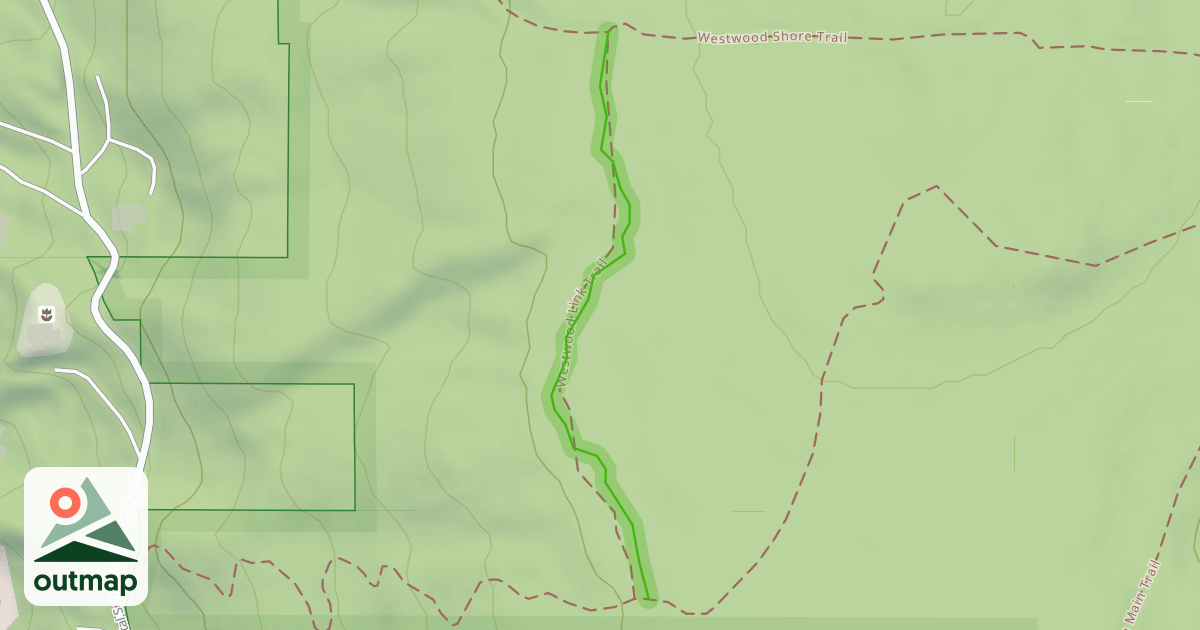Map of Westwood Link Trail