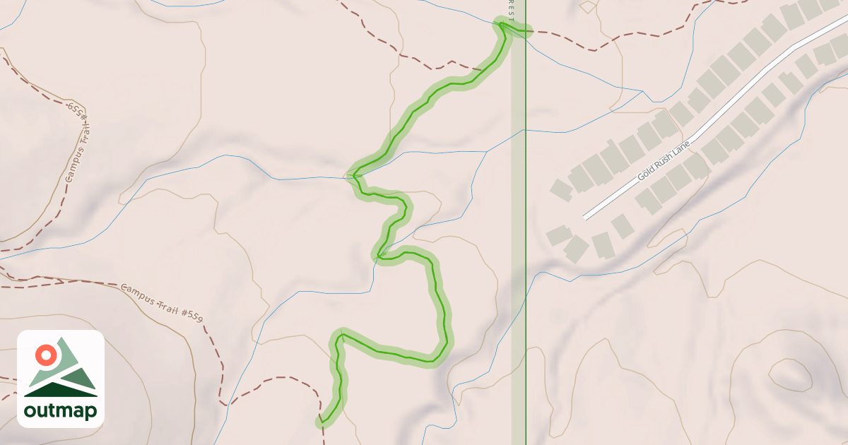 Map of Mesquite Hills Trail #558