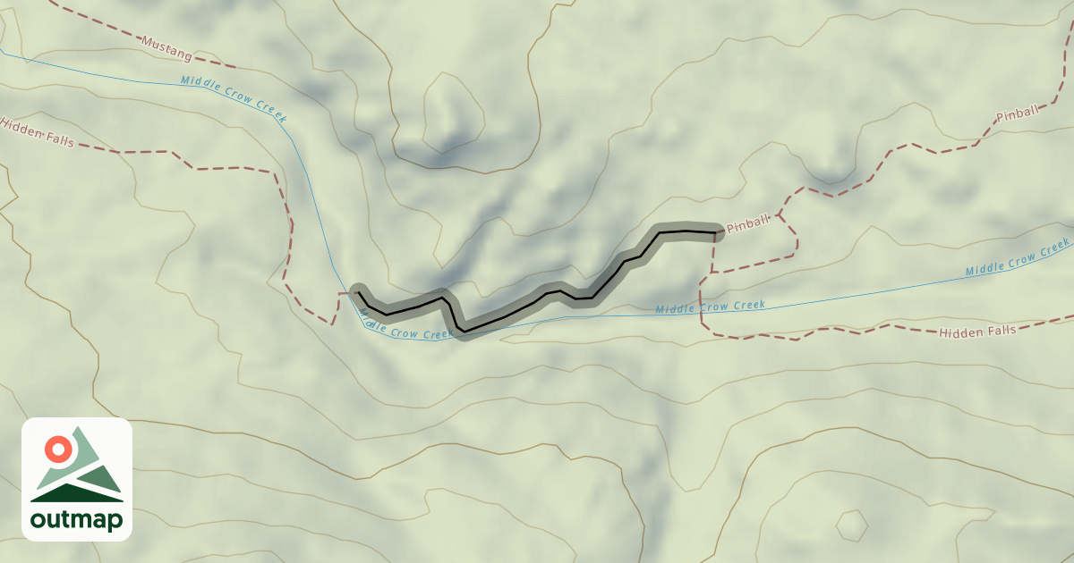 Map of Hidden Falls
