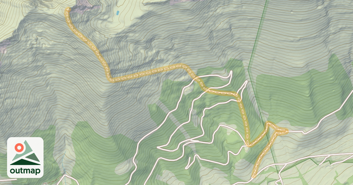 Map of Soum de las Escures — Le Bergons