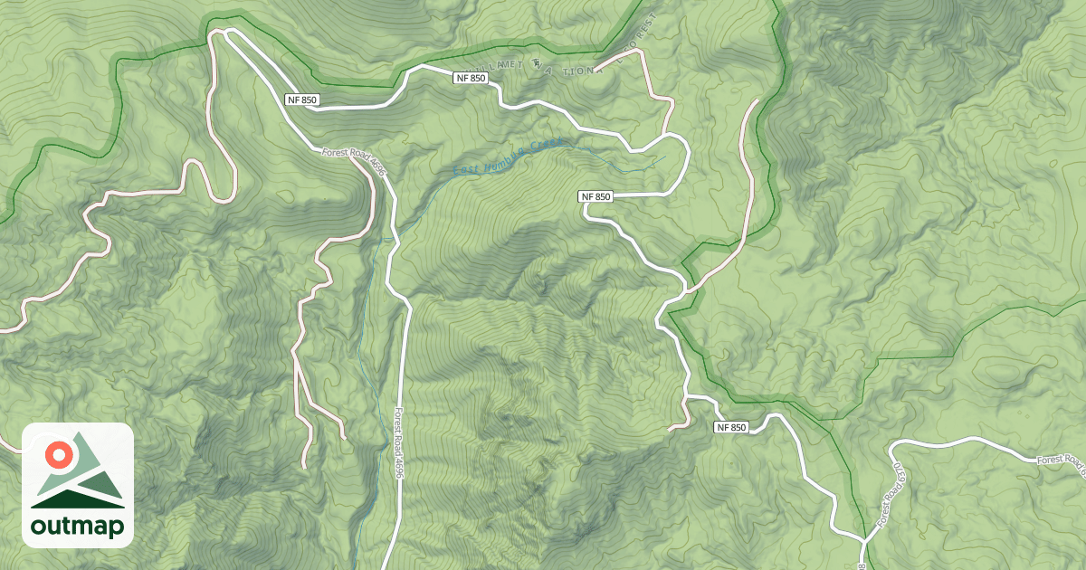 Map of USFS Motor Vehicle Use Map Roads {69FABC77-8FC2-46CC-958E-32250D2985B5}