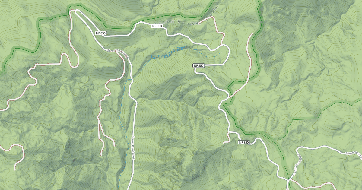 Map preview of USFS Motor Vehicle Use Map Roads {69FABC77-8FC2-46CC-958E-32250D2985B5}