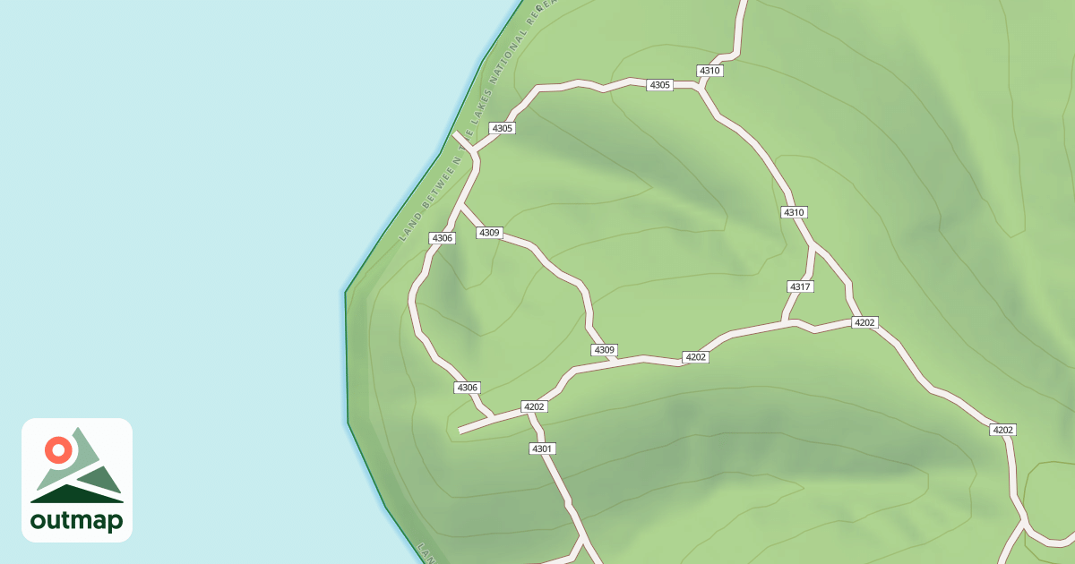 Map of USFS Motor Vehicle Use Map Trails 19150
