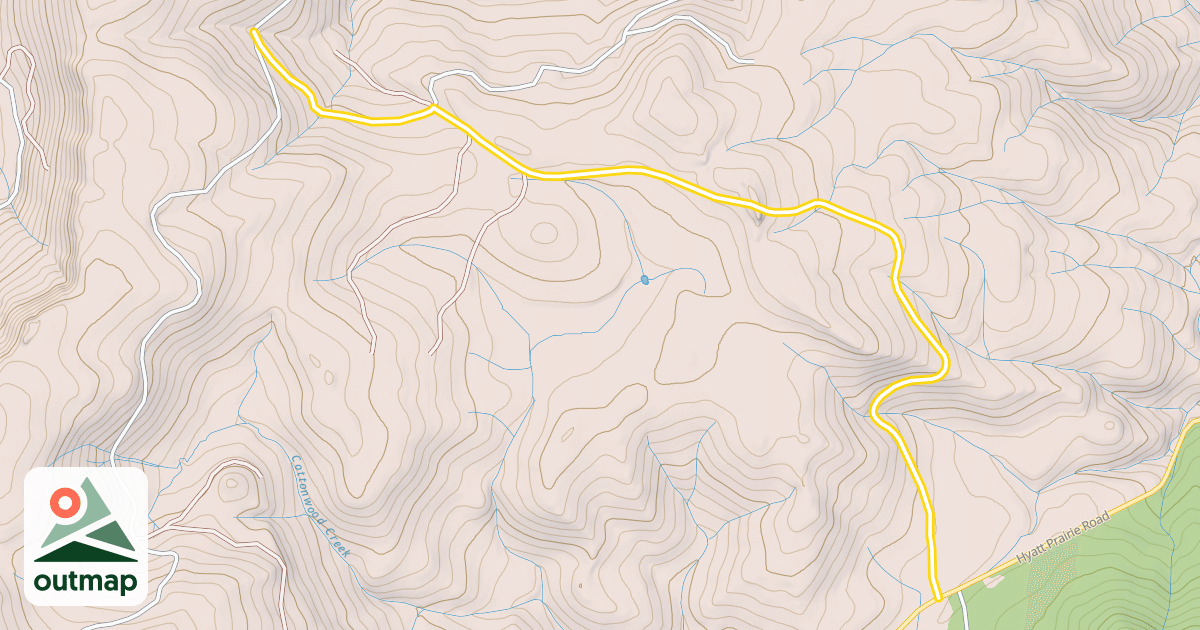 Map of Buck Divide Road