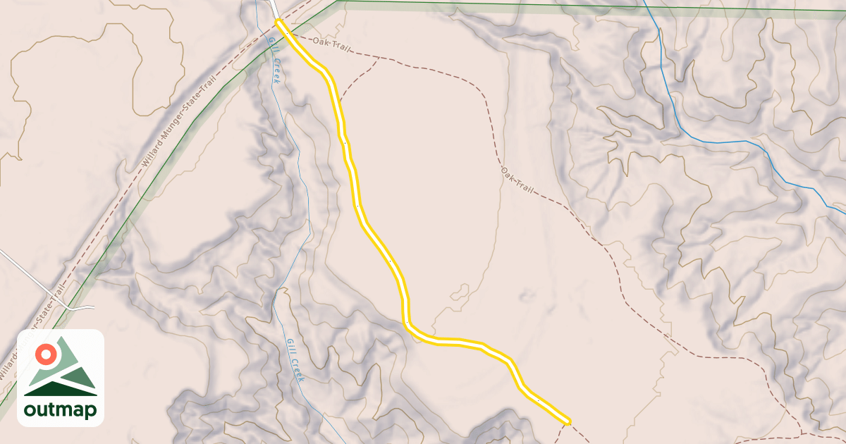 Map of Oak Trail