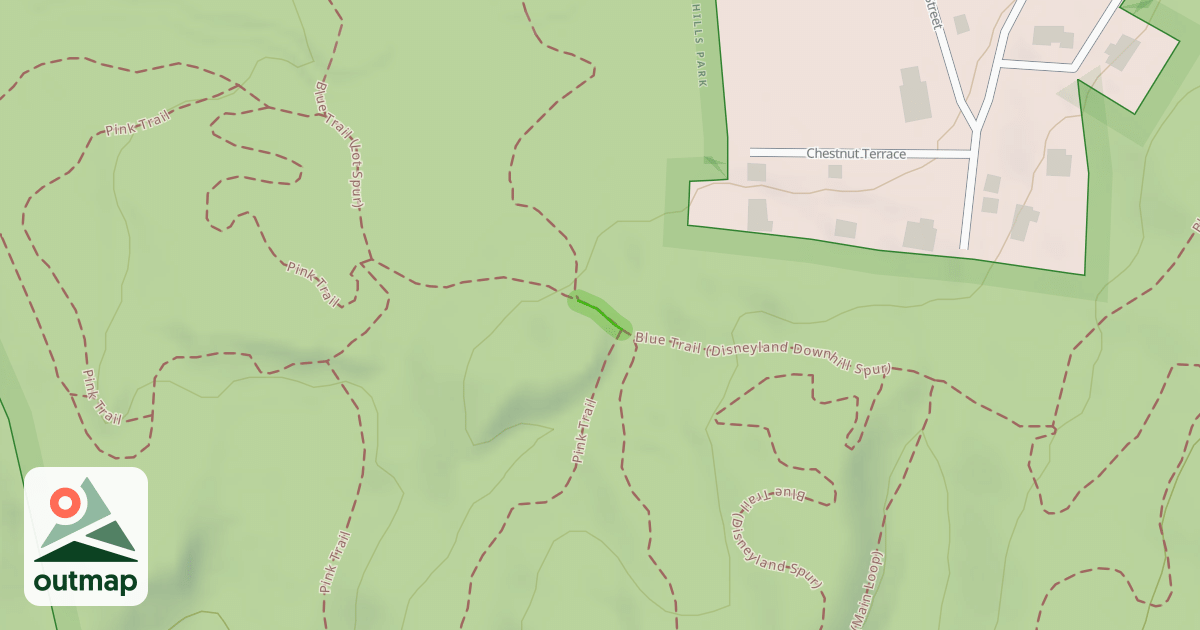 Map of Pink Trail / Blue Trail (Lot Spur)
