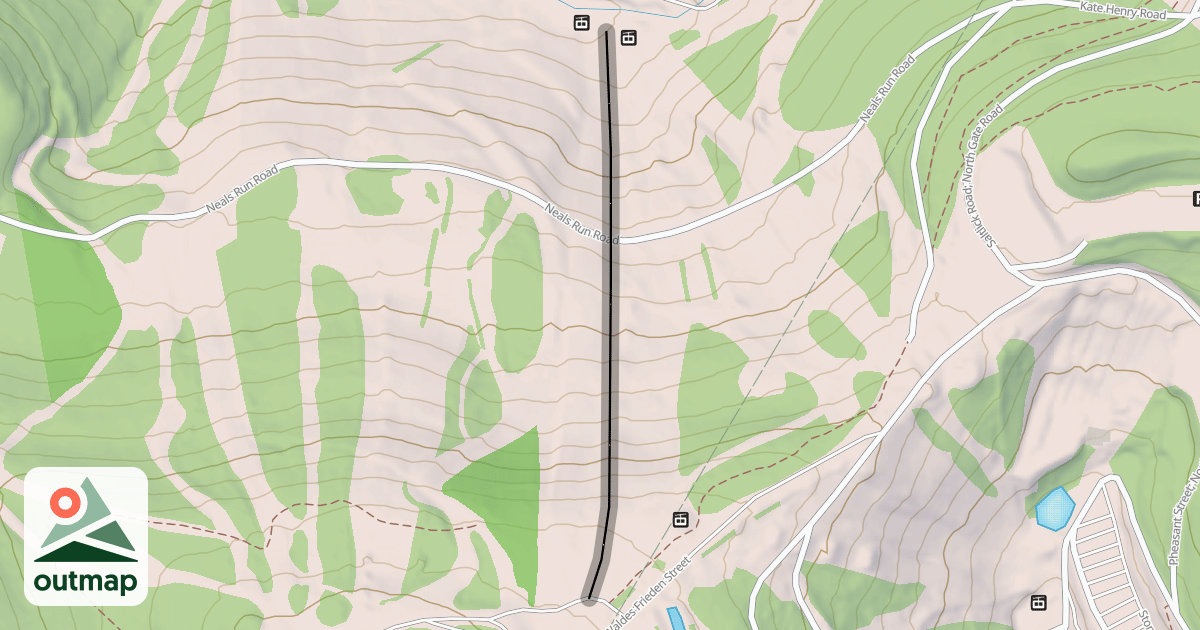 Map of North Face Slope
