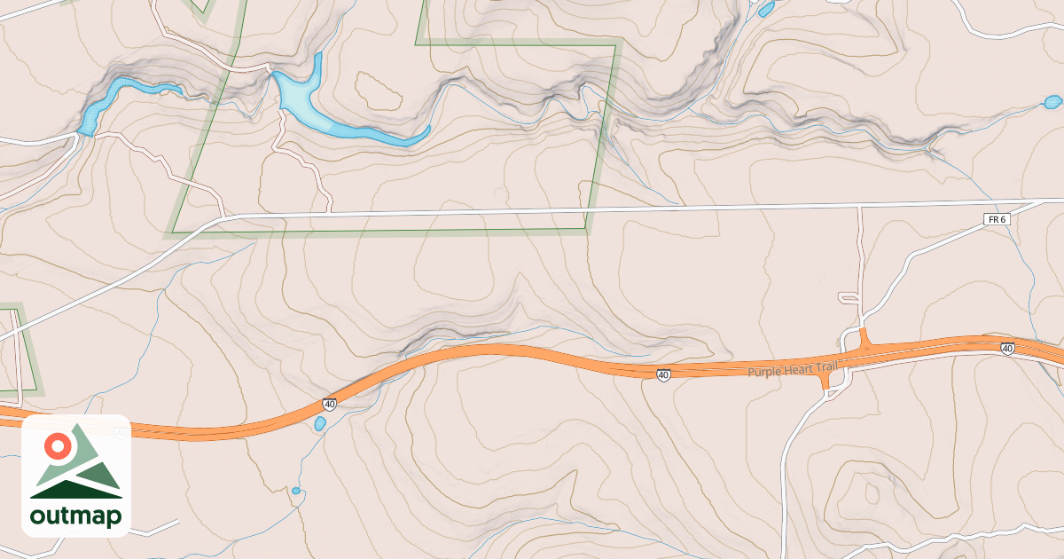 Map of ASH FORK HILL MTN. BIKE