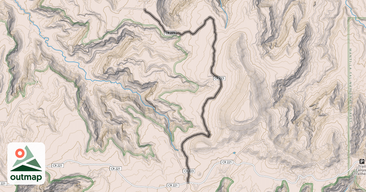Map of Right Leg Road