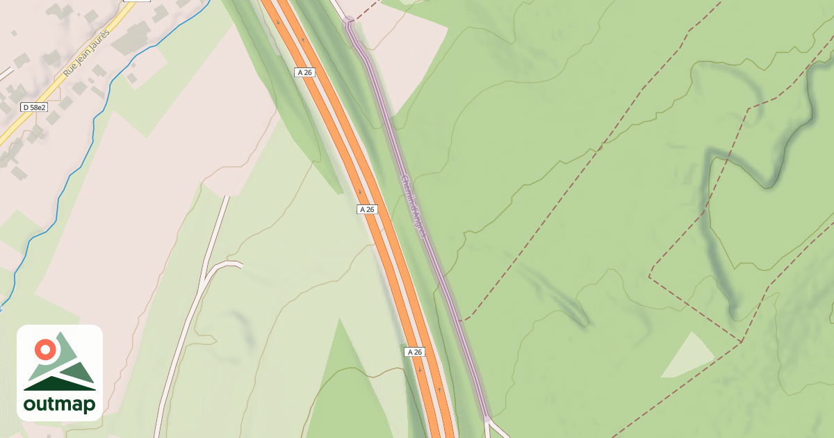 Map of Chemin d'Angres