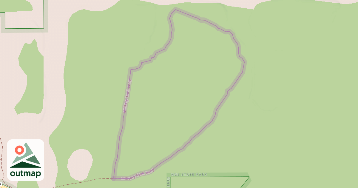 Map of Military Trail Loop