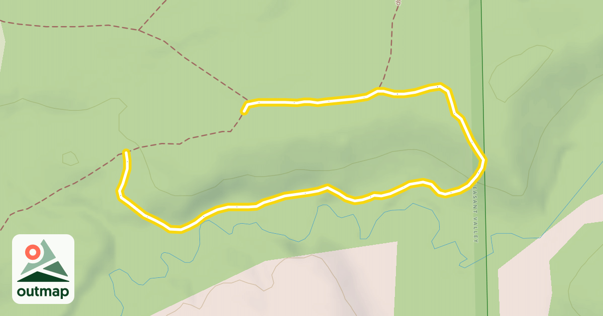 Map of hiking path