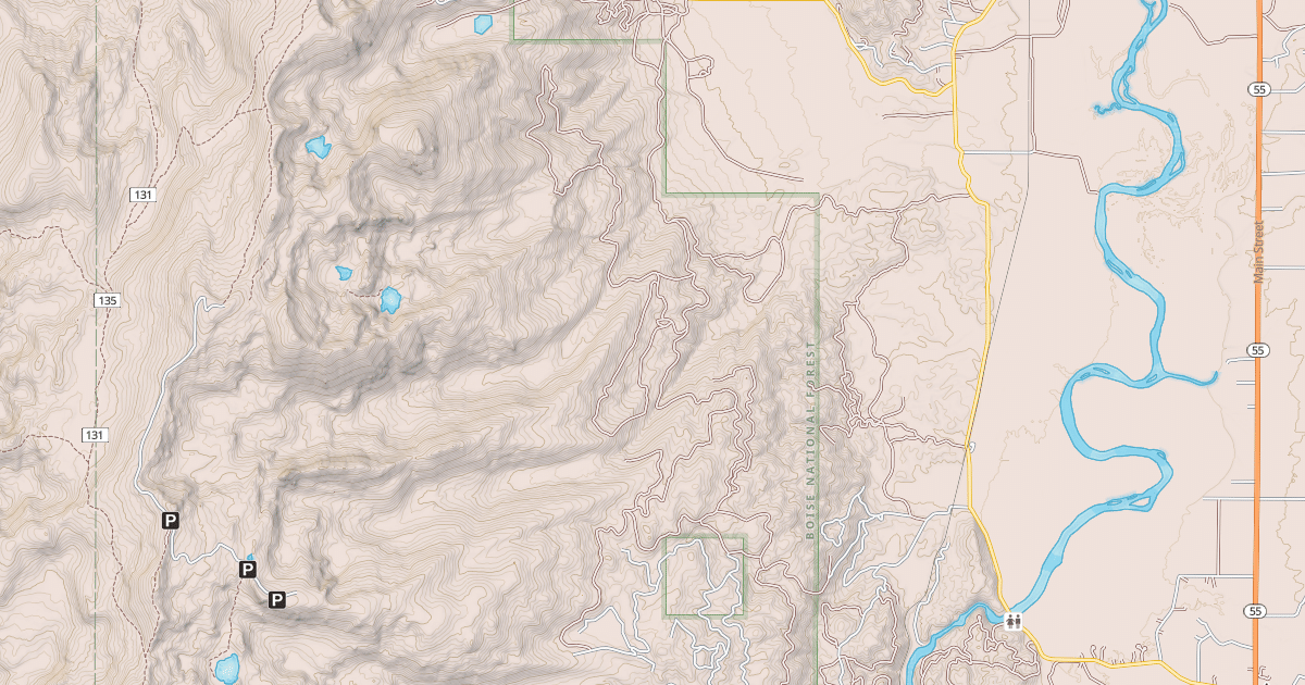 Map preview of BRUSH CREEK