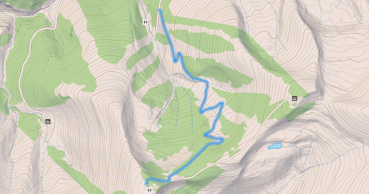 Map preview of Pete'S Bowl Skiway Road