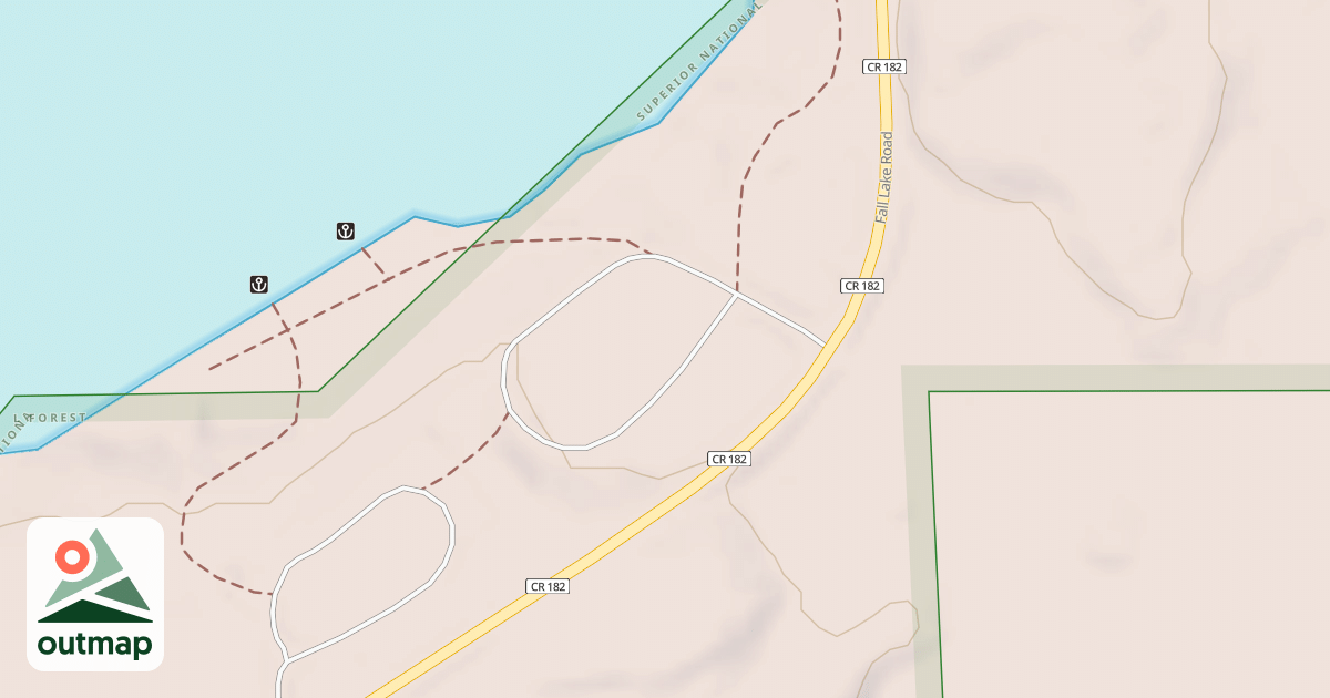 Map of FALL LAKE SPUR B