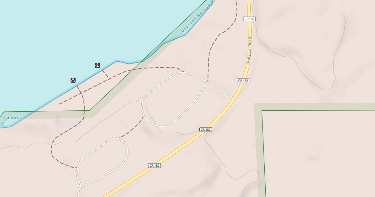 Map preview of FALL LAKE SPUR B