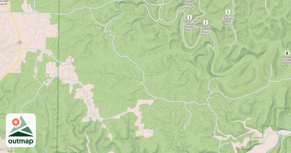 Map of PIEDMONT HOLLOW