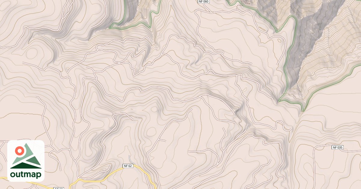 Map of USFS Motor Vehicle Use Map Roads {58DCFE91-4E57-4D0B-89DC-42C23E813871}