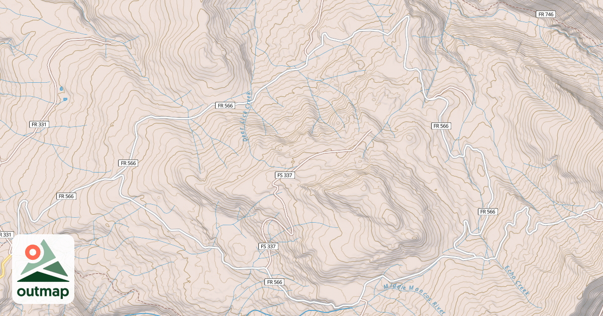 Map of ECHO BASIN