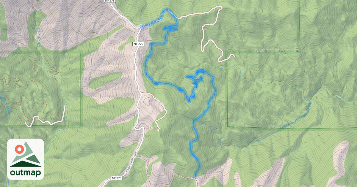 Map of #FS 210 Mahalo (Non-Motorized)