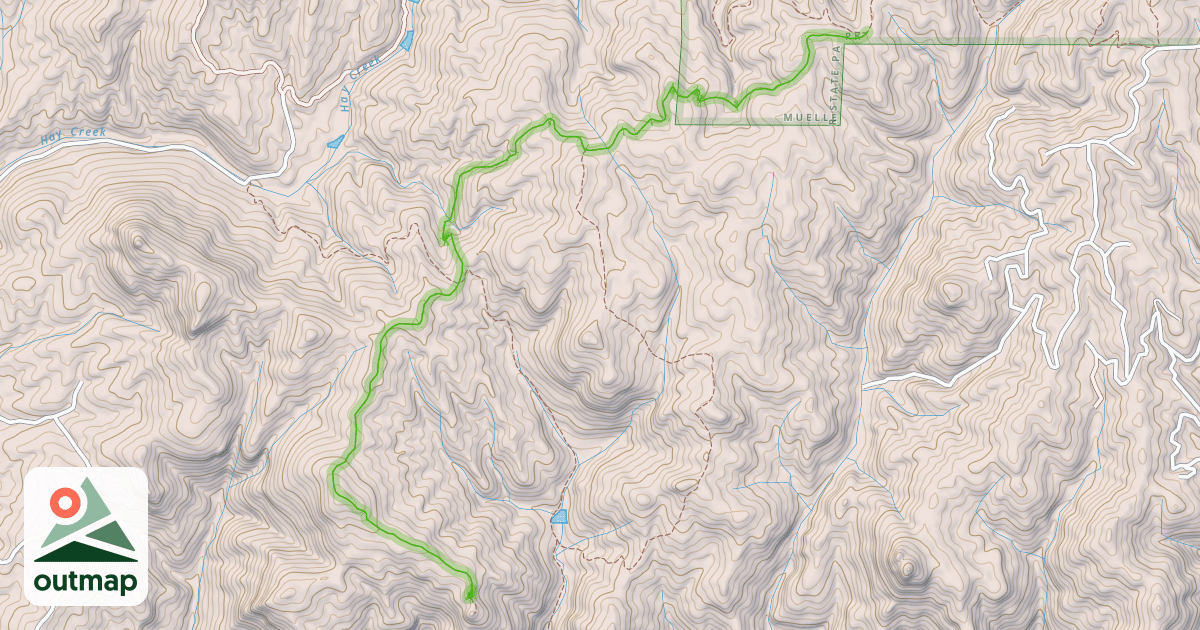 Map of Four Mile Overlook