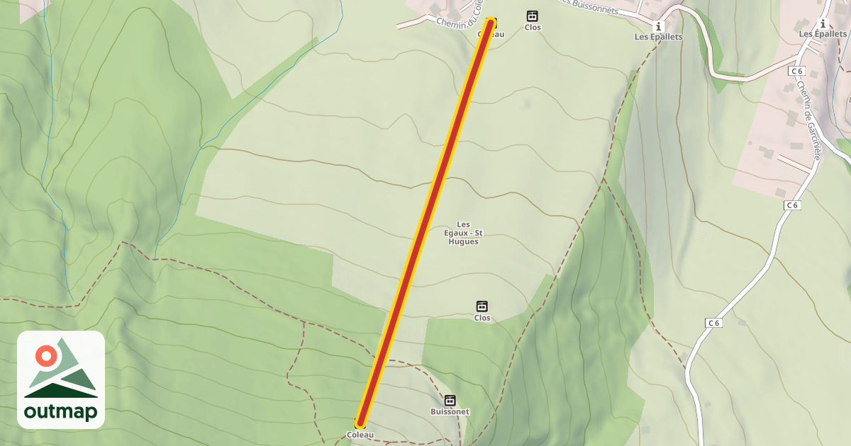 Map of Coleau