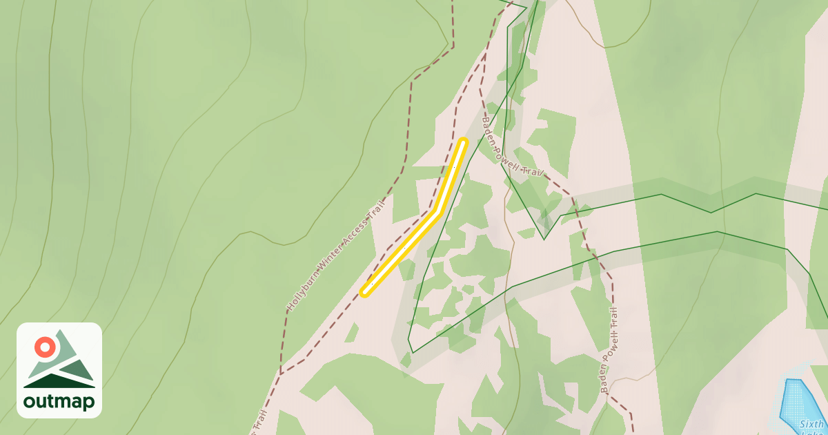 Map of Triangle Lake