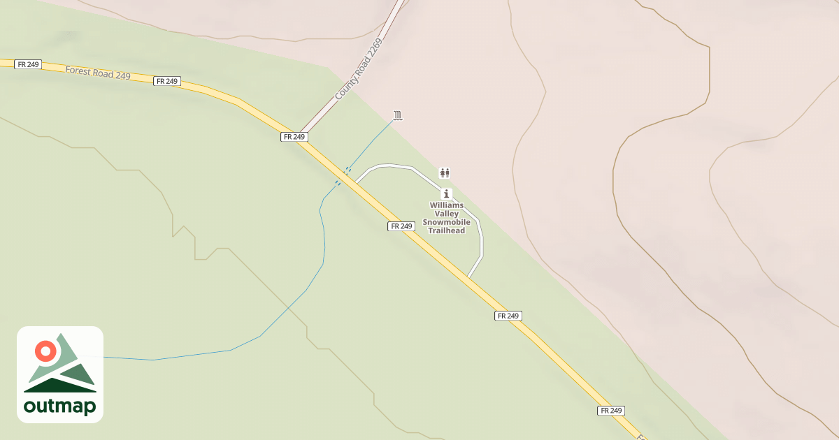 Map of SNOWMOBILE PARKING AREA